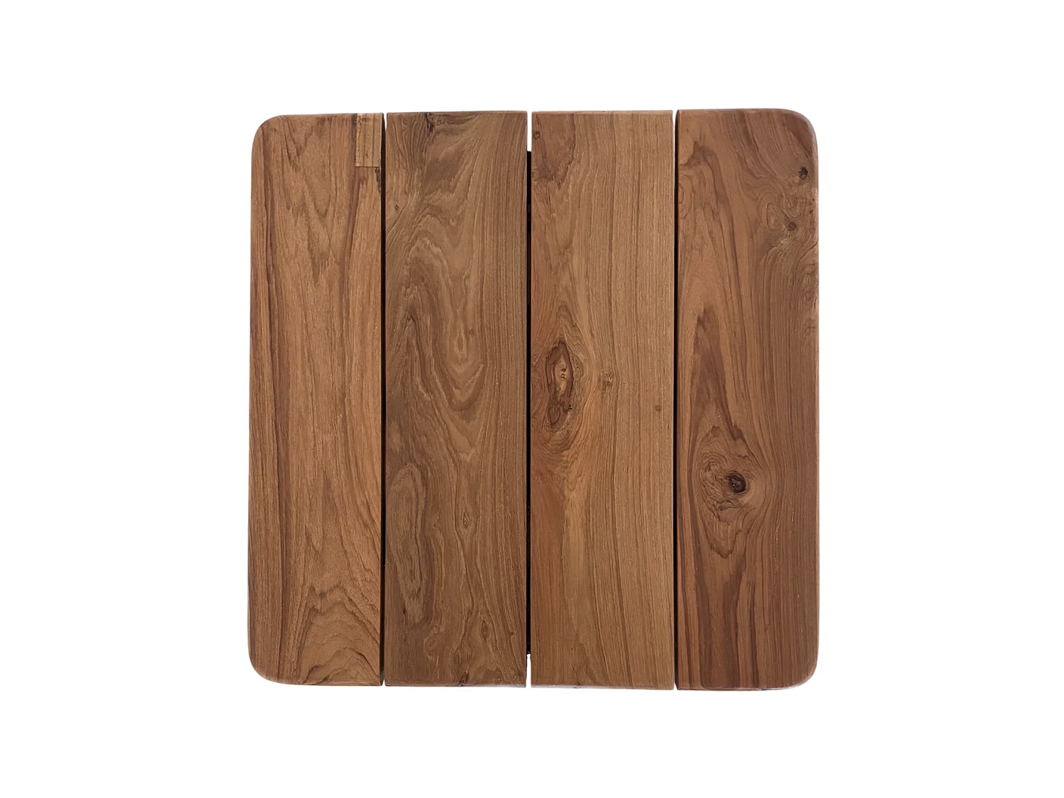 Table d'appoint carrée en bois de teck