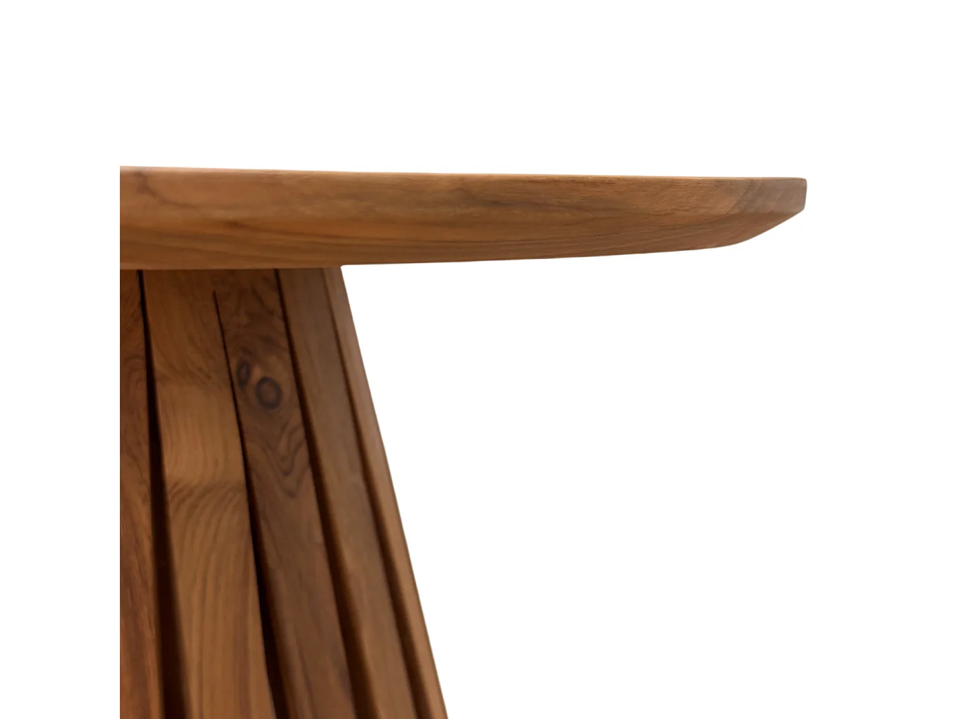 Table d'appoint ronde en bois de teck