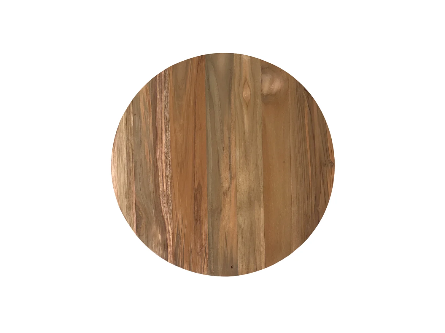 Table d'appoint ronde en bois de teck