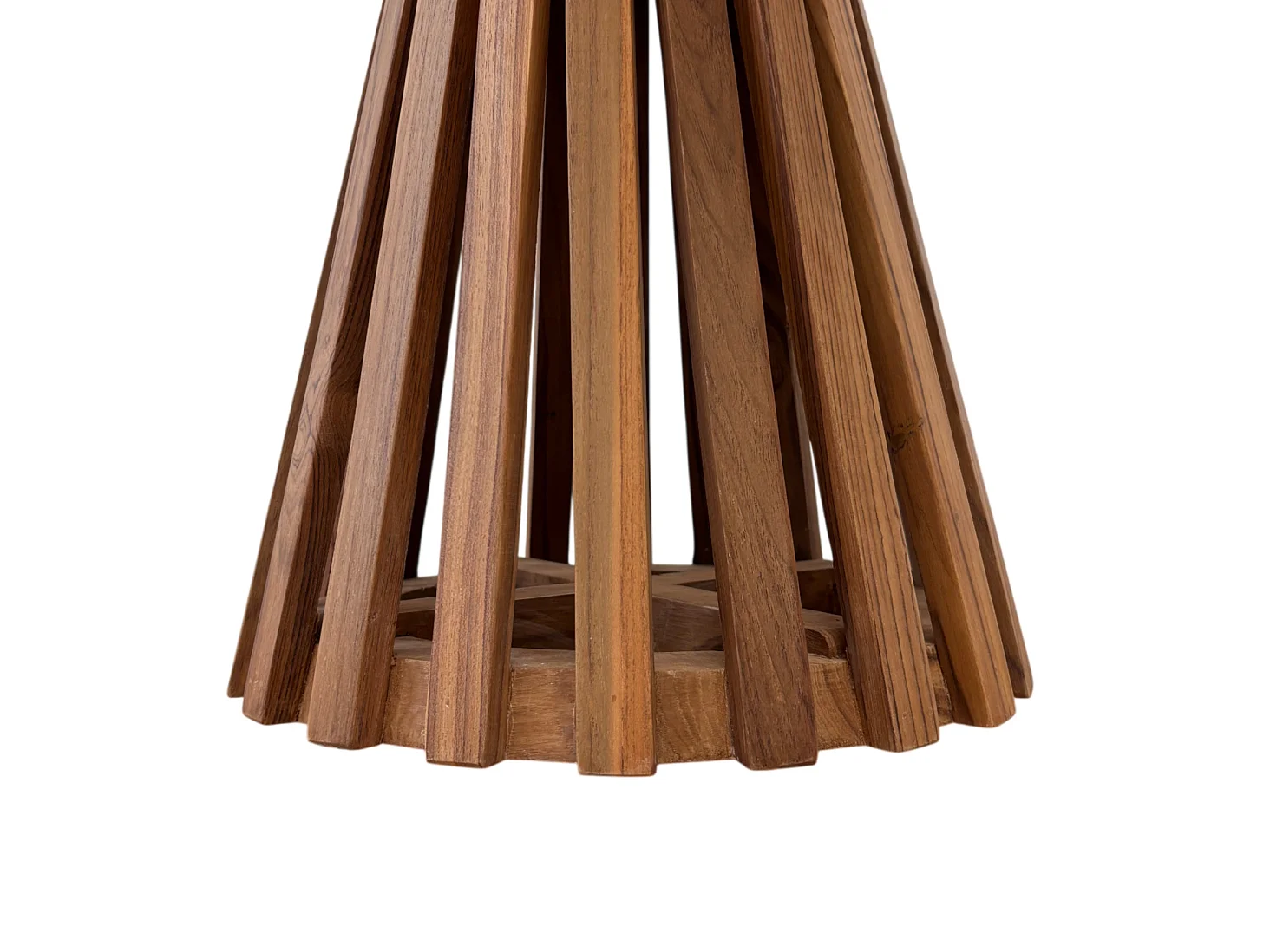 Table d'appoint ronde en bois de teck