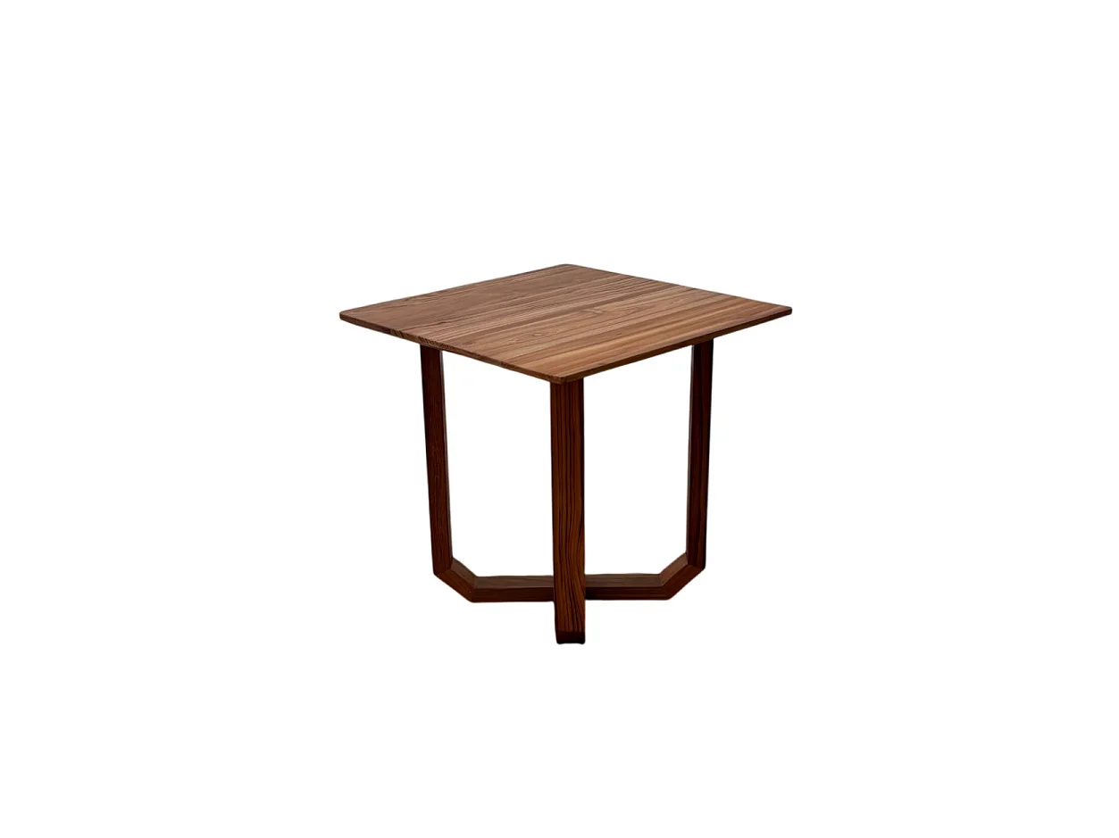 Table d'appoint carrée en bois de teck