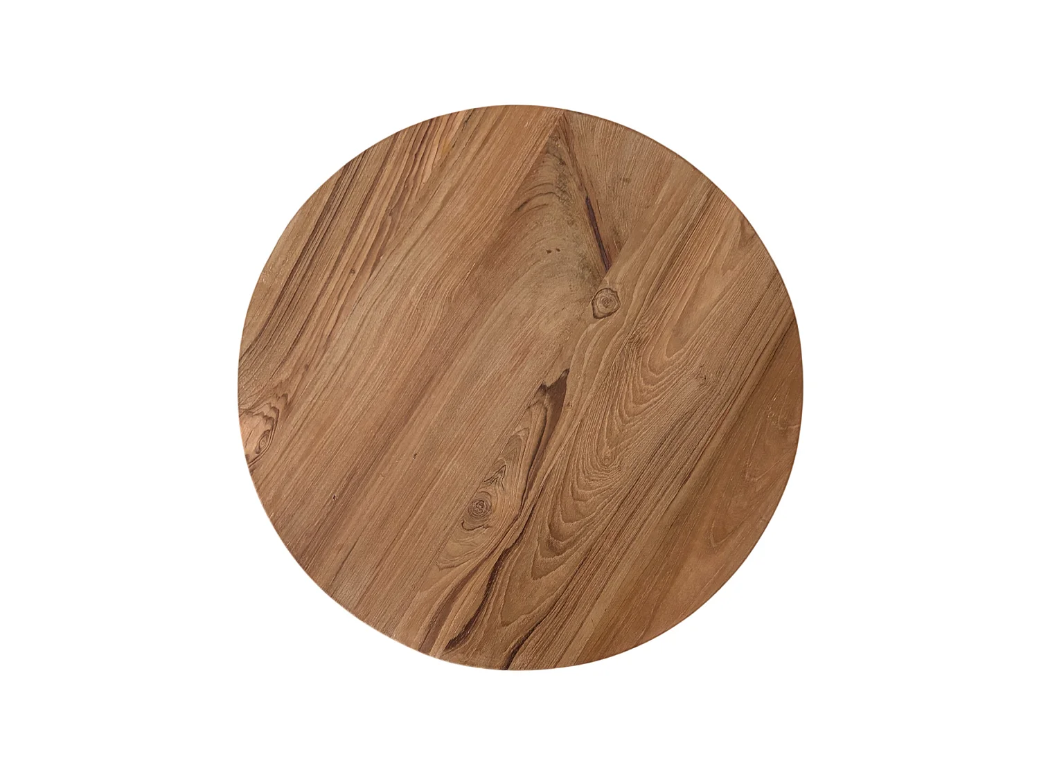 Table d'appoint ronde en bois de teck