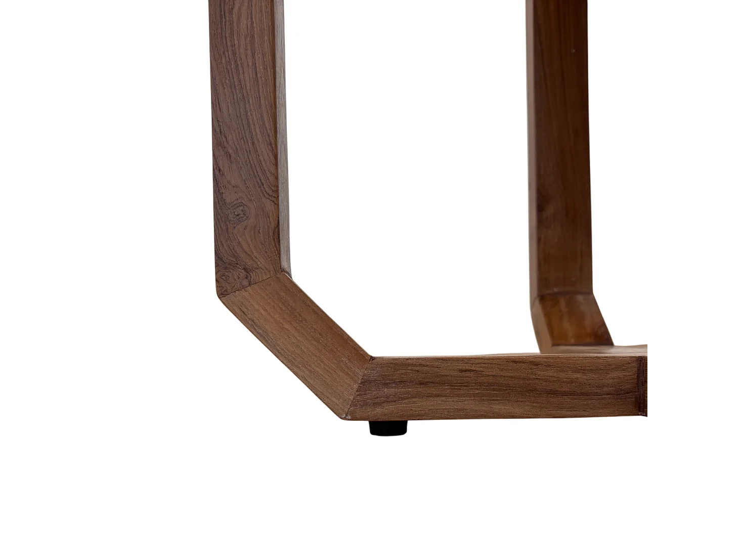 Table d'appoint ronde en bois de teck