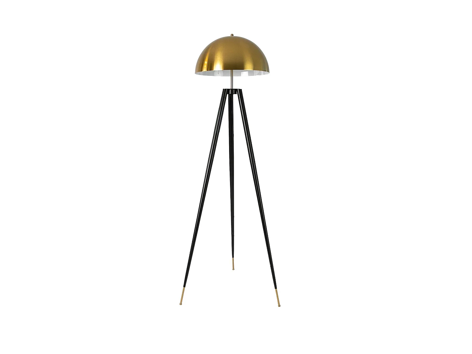 Lampadaire en acier poli doré et acier noir 8100 ANGEL CERDA