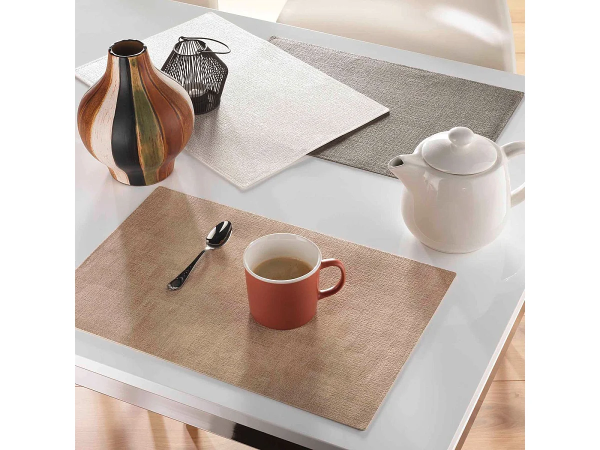 Set de Table Uni "Marlon" 30x45cm Gris