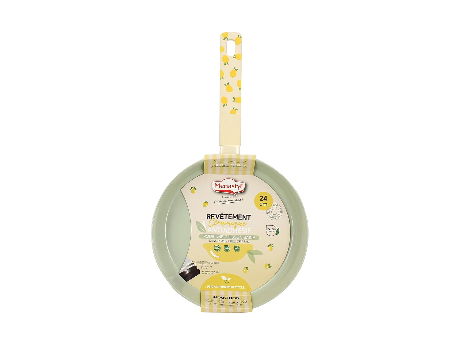 Menastyl - Poêle Citron 24cm En Aluminium