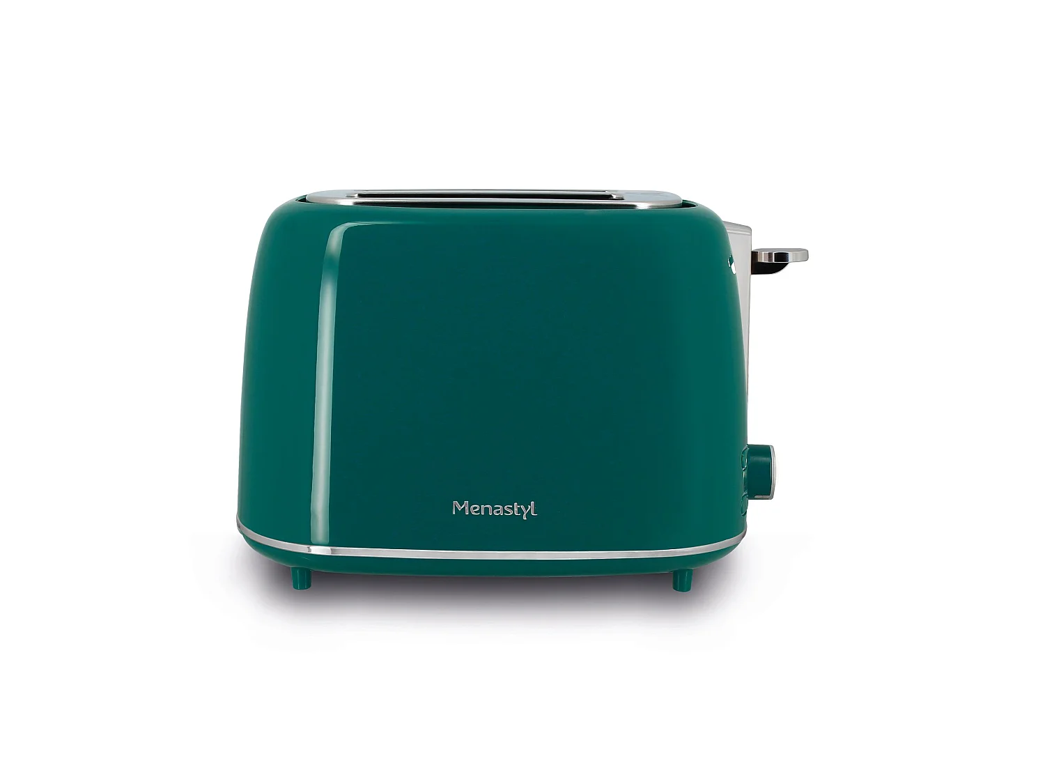 Menastyl - Grille Pain Retro 2 Tranches En Acier Inoxydable Bleu Canard