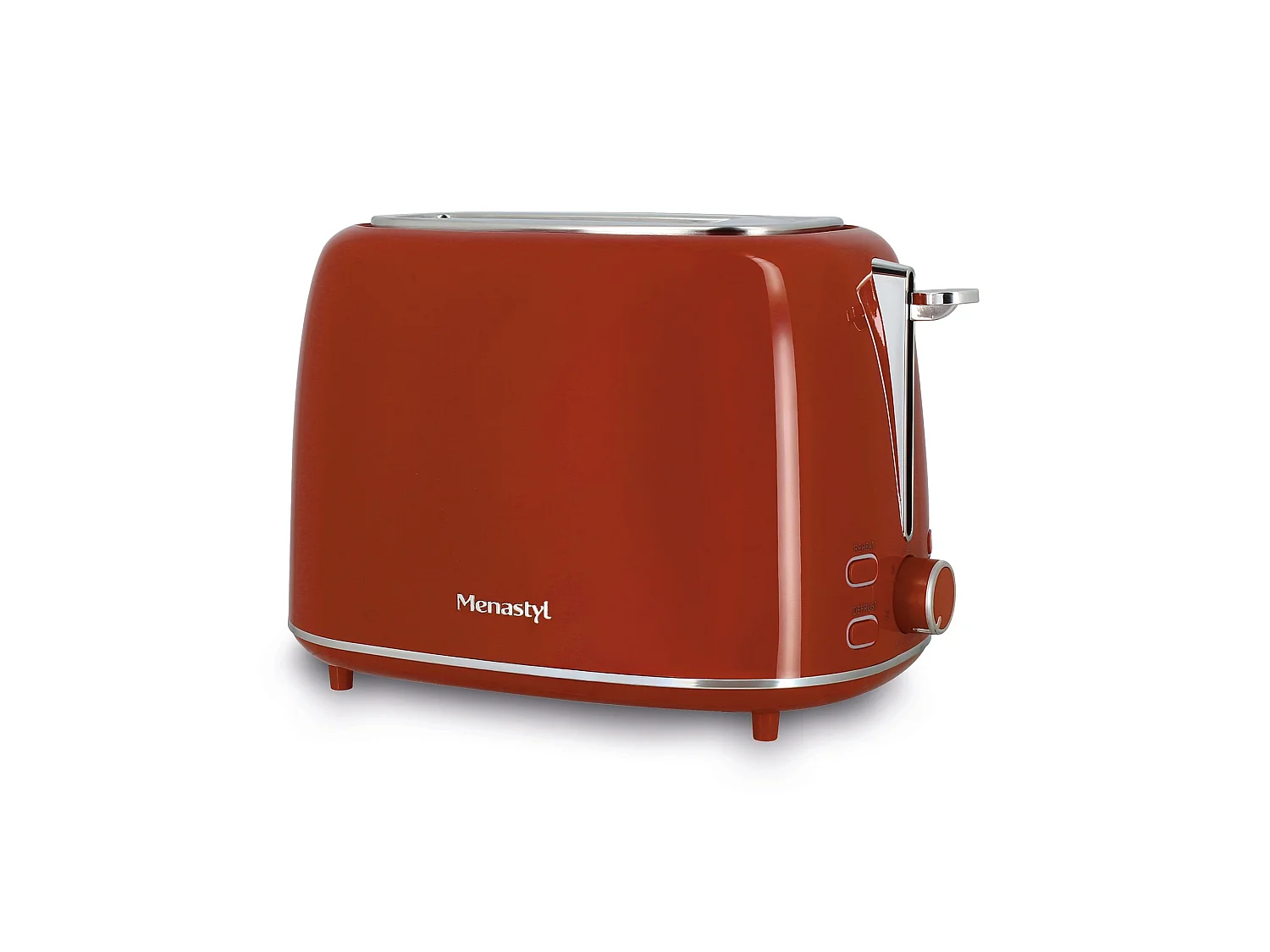 Menastyl - Grille Pain Retro 2 Tranches En Acier Inoxydable Brique