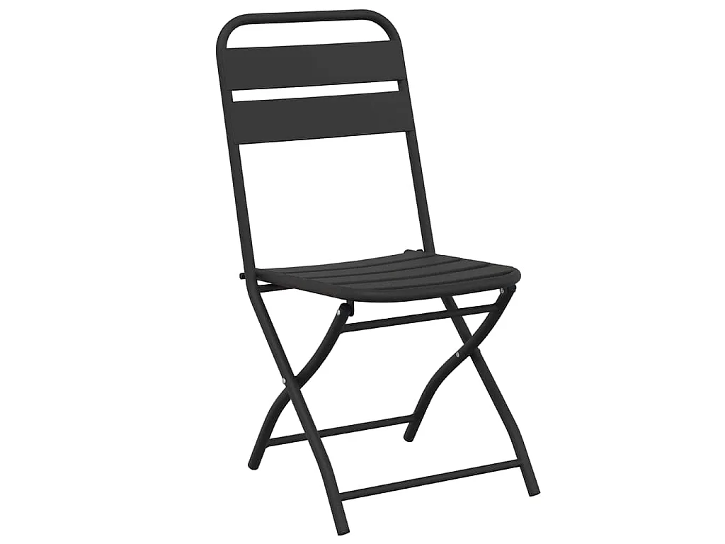 Ensemble bistrot 3 pièces Anthracite Acier