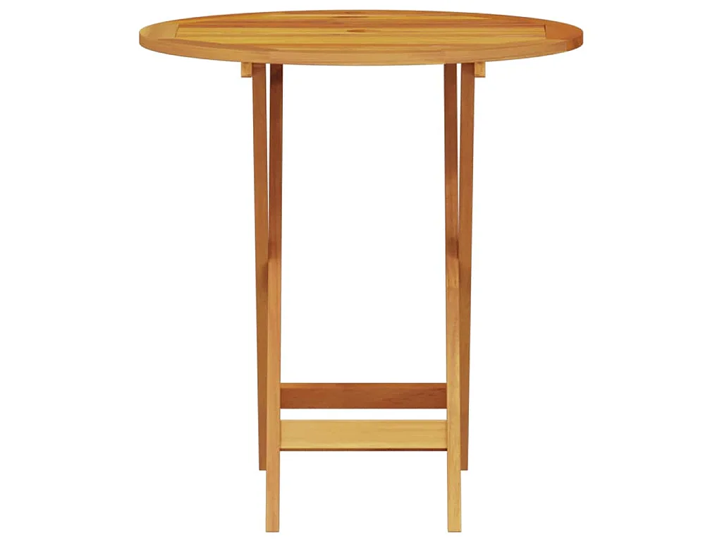 Ensemble bistro pliant 3 pièces Marron Bois d'Acacia Massif