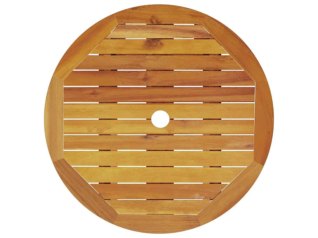 Ensemble bistro pliant 3 pièces Marron Bois d'Acacia Massif