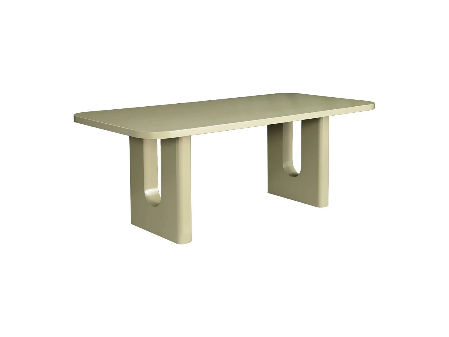 Table à manger finition mat 8 places vert sauge - Sia