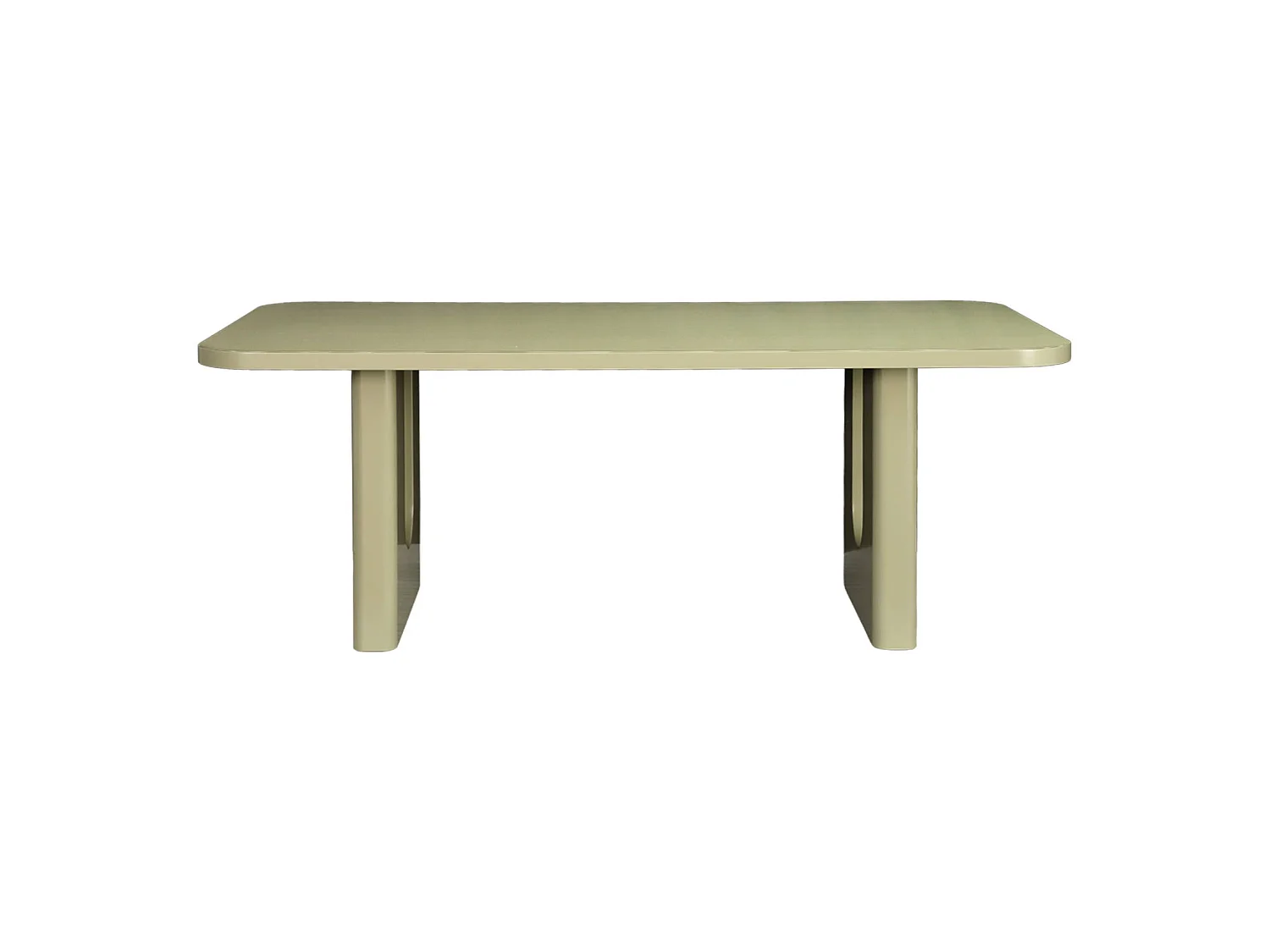 Table à manger finition mat 8 places vert sauge - Sia