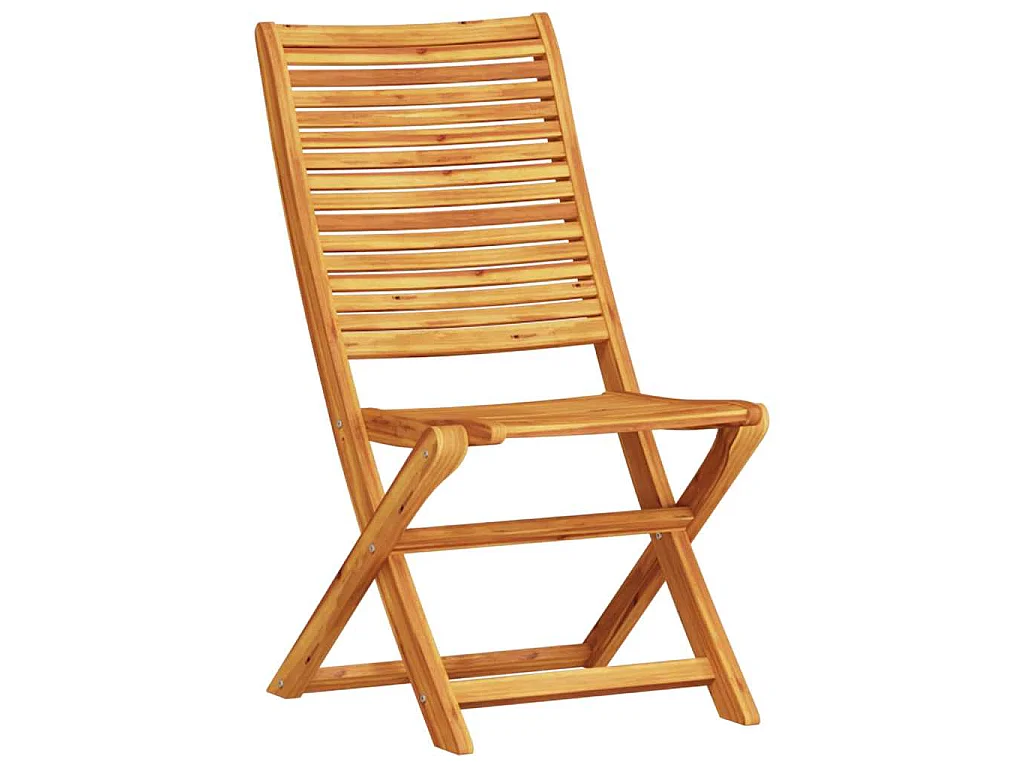 Ensemble bistro pliant 3 pièces Marron Bois d'Acacia Massif