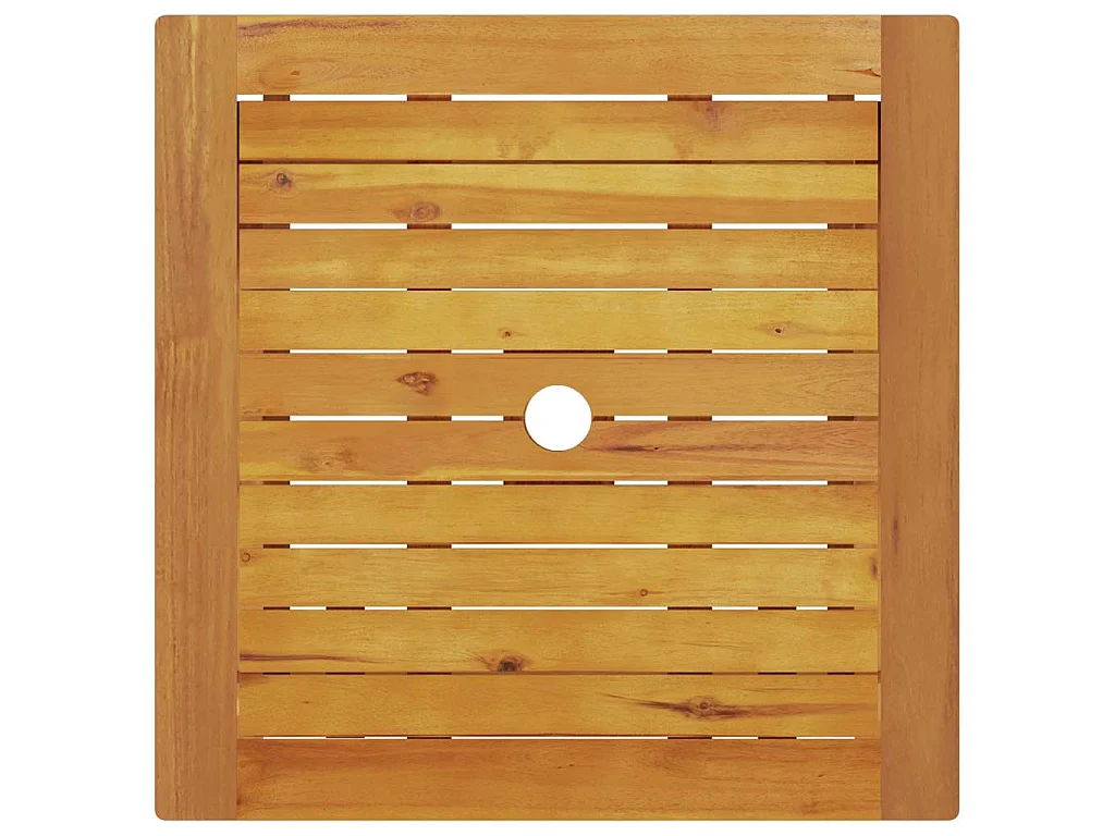 Ensemble bistro pliant 3 pièces Marron Bois d'Acacia Massif