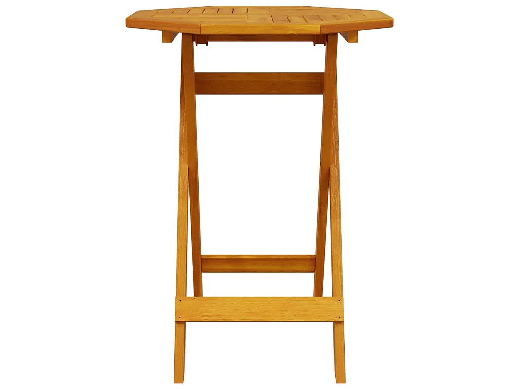 Ensemble bistro pliant 3 pièces Marron Bois d'Acacia Massif