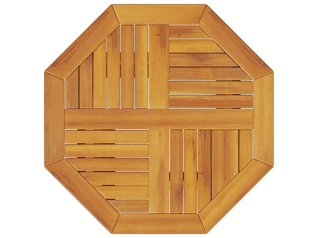 Ensemble bistro pliant 3 pièces Marron Bois d'Acacia Massif