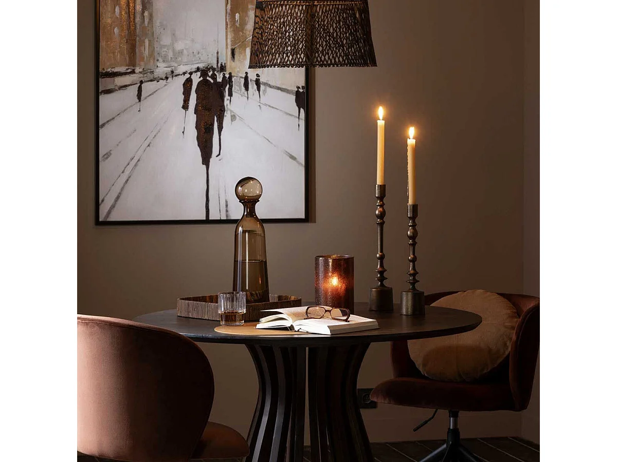 Chandelier Vintage "Neuh" 35cm Bronze