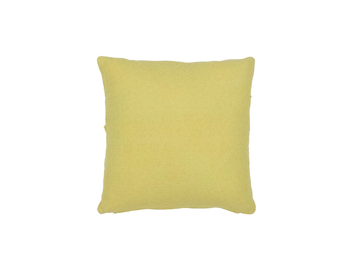 Coussin Design Feuilles "Avocado" 45x45cm Vert Citron