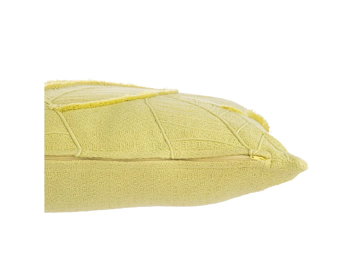 Coussin Design Feuilles "Avocado" 45x45cm Vert Citron