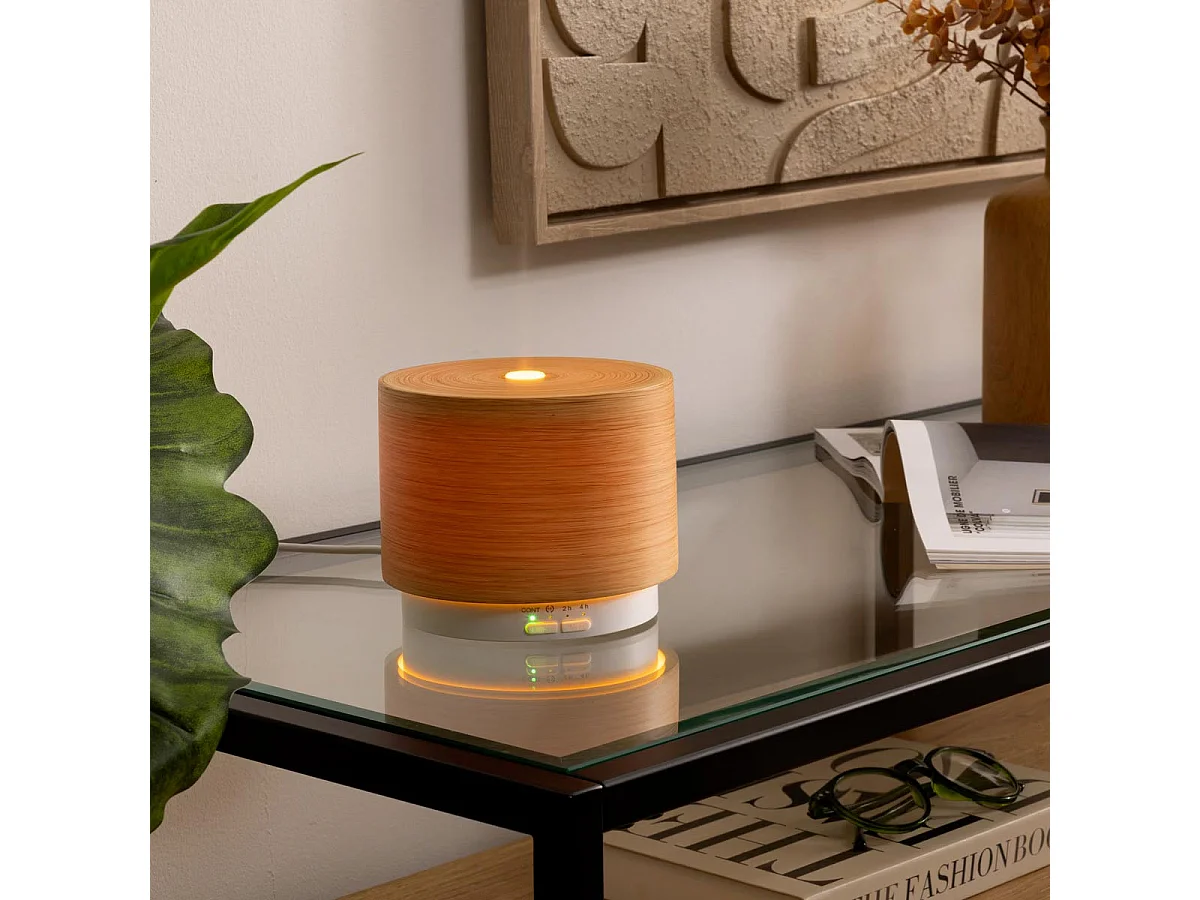 Diffuseur d'Huile Essentielle Effet Bois "Elsy" 100ml Naturel