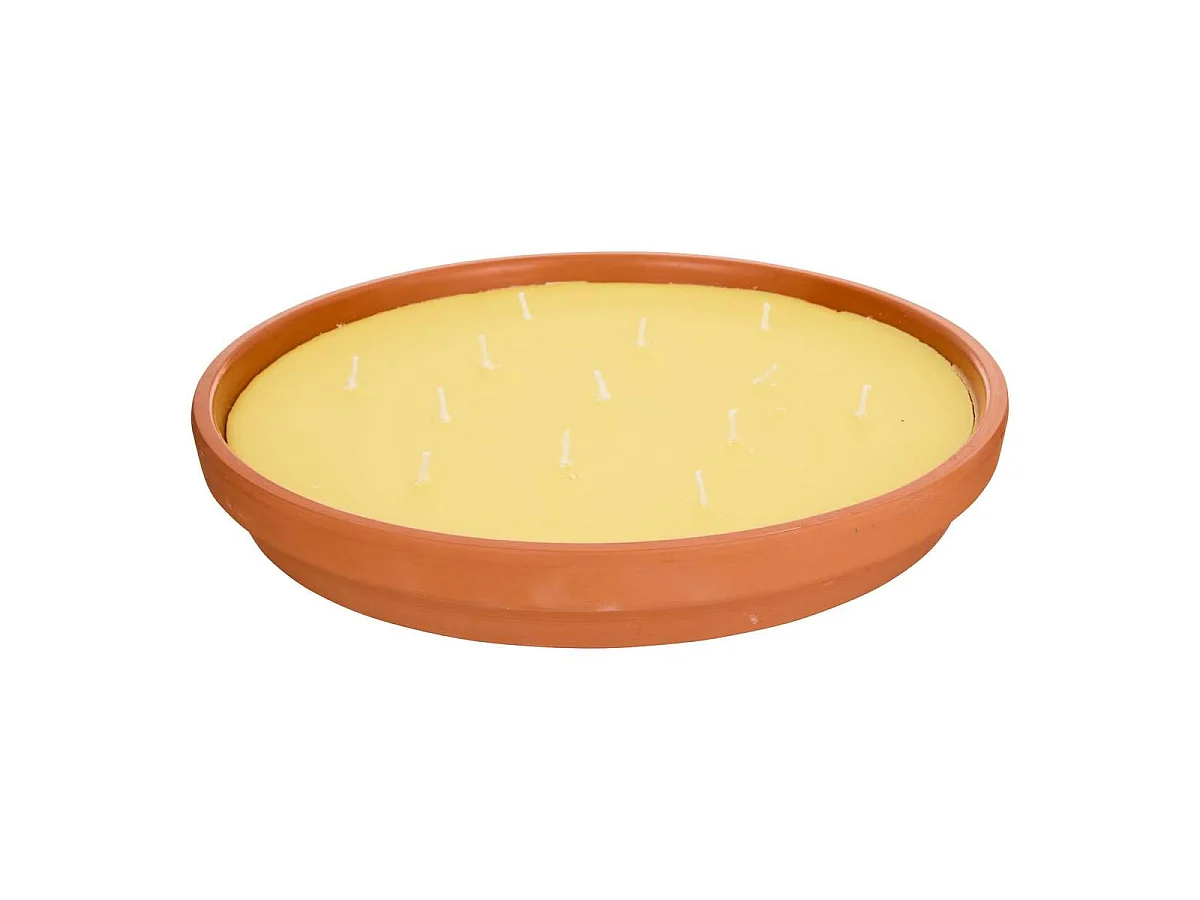 Bougie Parfumée en Terre Cuite "Terry" 1200g Citronnelle