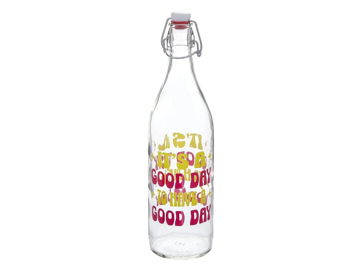 Bouteille Limonade "Courage" 1L Multicolore