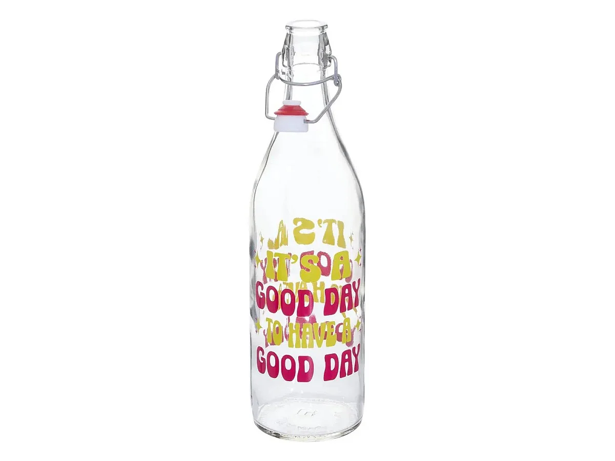 Bouteille Limonade "Courage" 1L Multicolore
