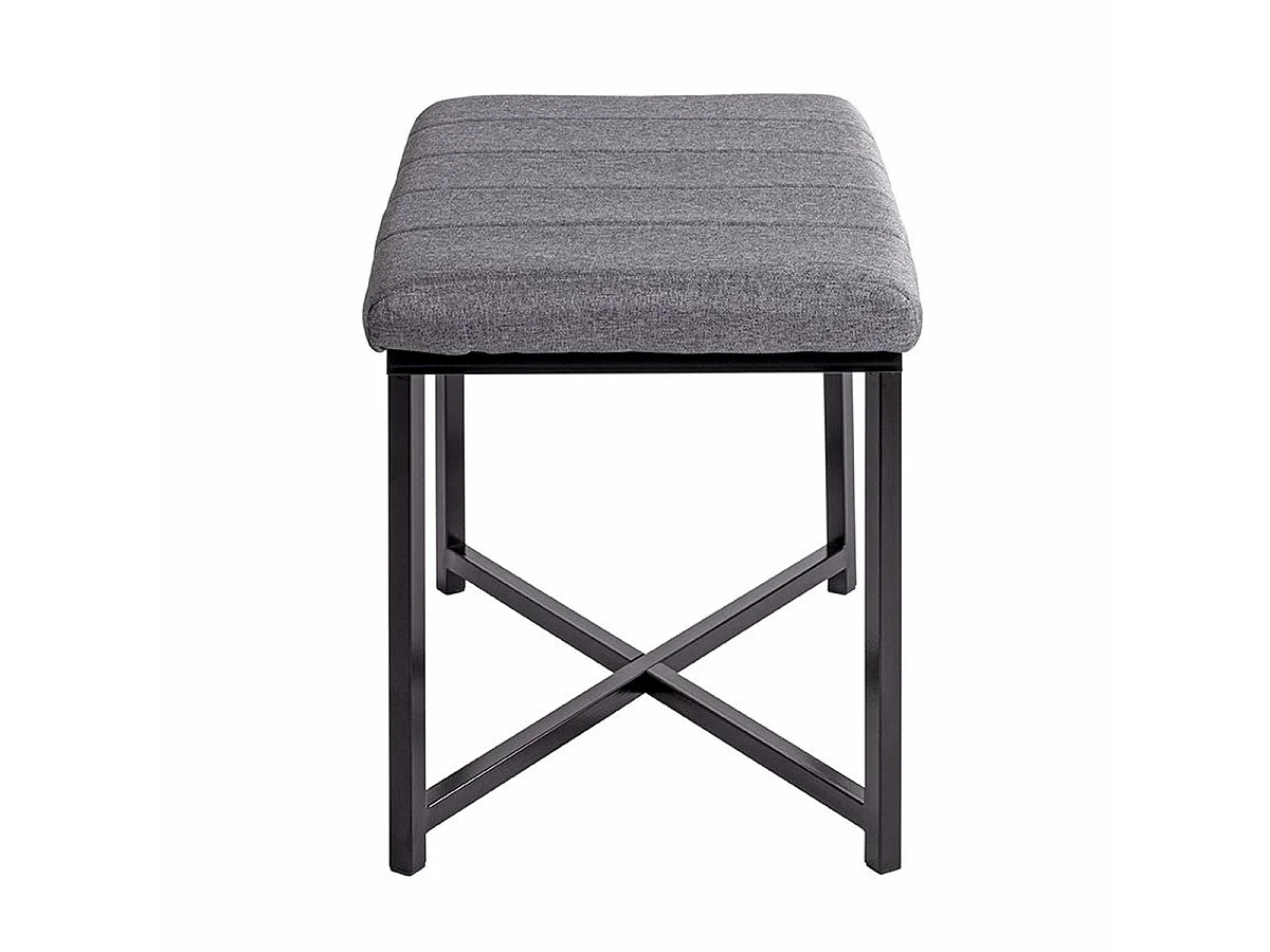 Banc Design "Elisabeth" 59cm Gris & Noir