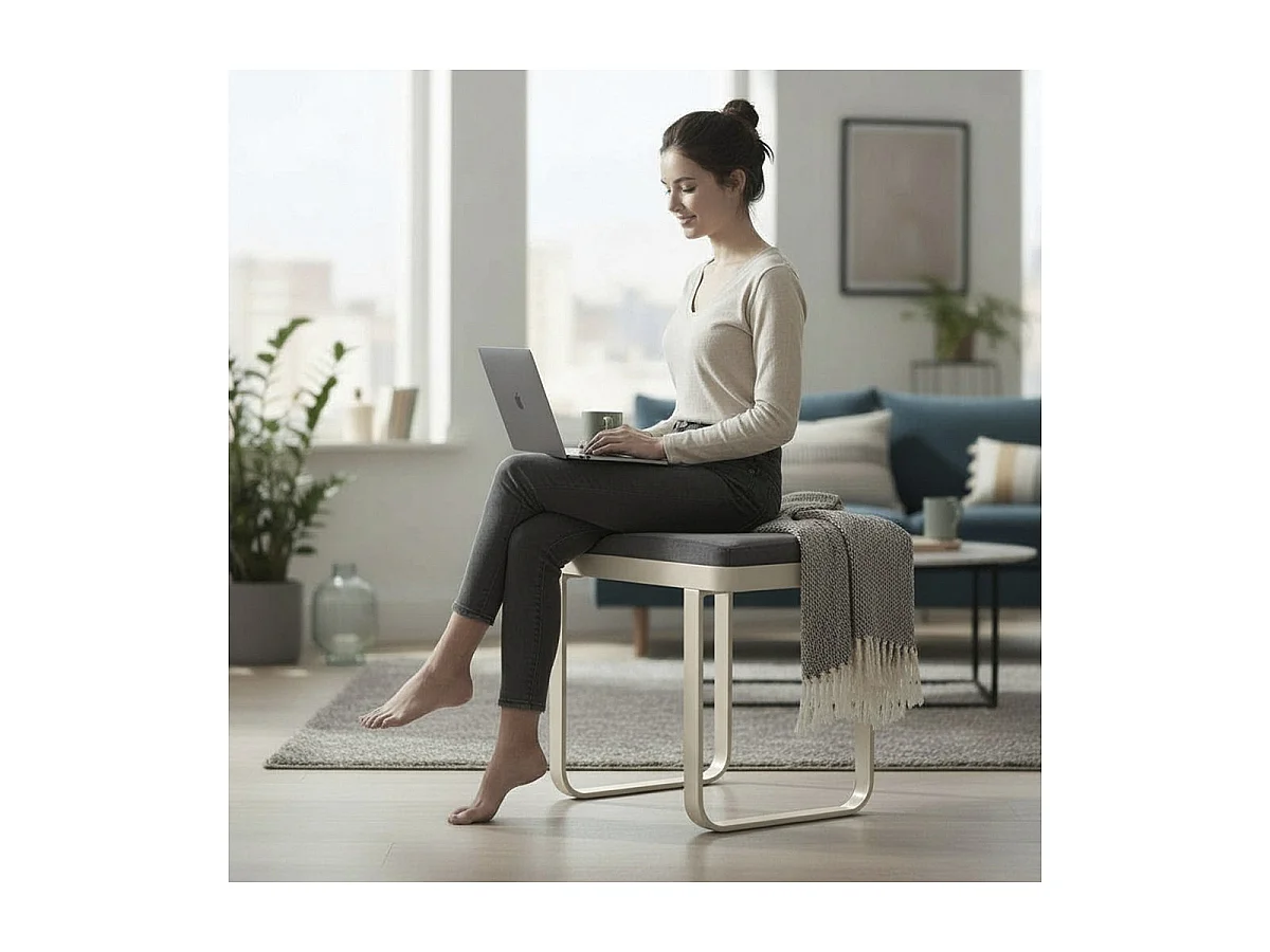 Banc Design 1 Place "Dario" 56cm Anthracite