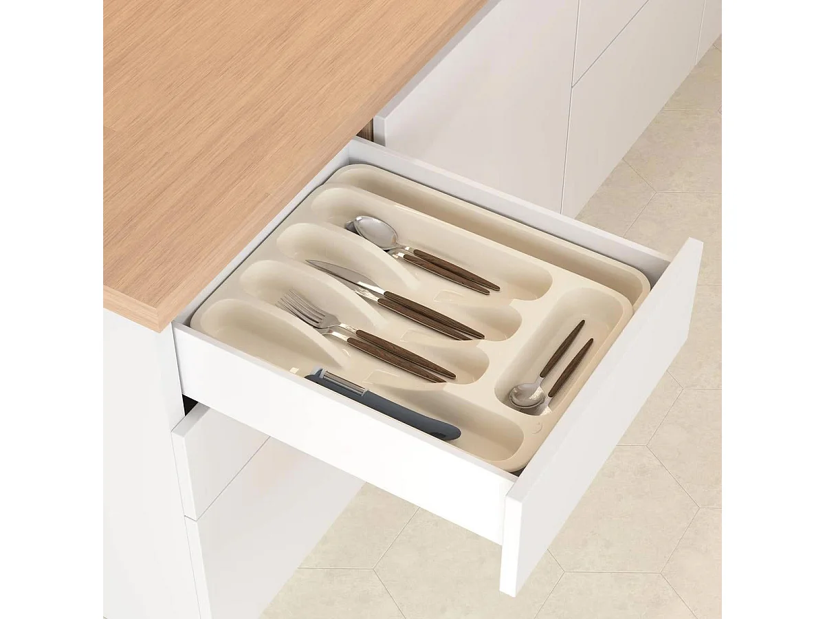 Range-Couverts Extensible "Poly" 28cm Beige