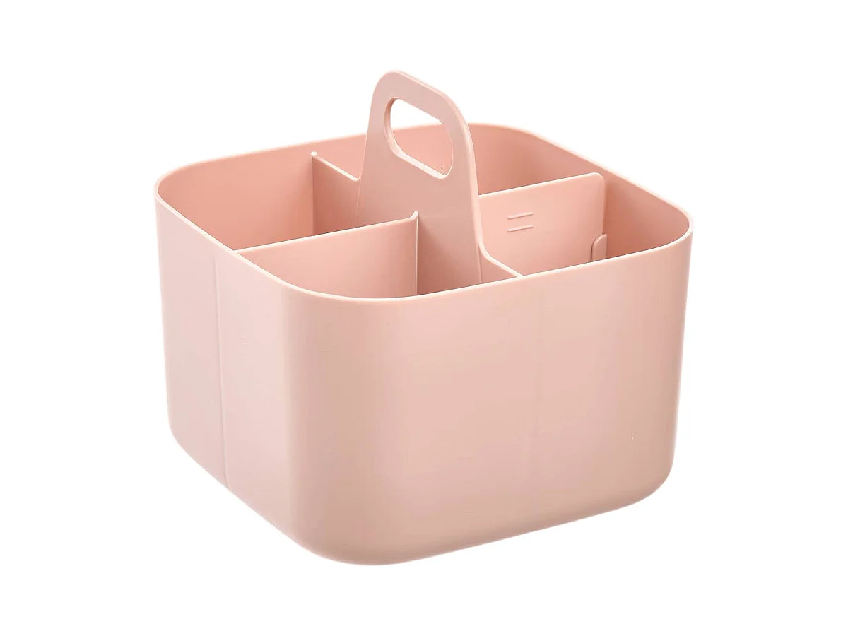 Organiseur Compartiments Modulables "Poly" 16cm Rose