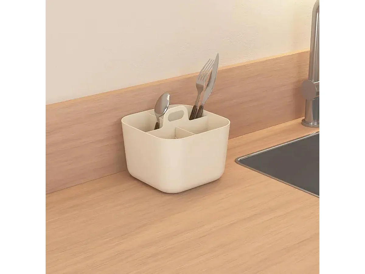 Organiseur Compartiments Modulables "Poly" 16cm Beige
