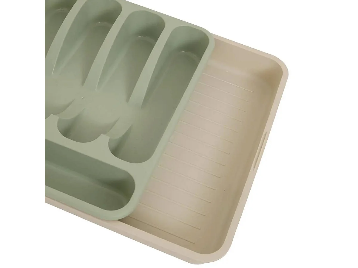 Range-Couverts Extensible "Poly" 28cm Vert