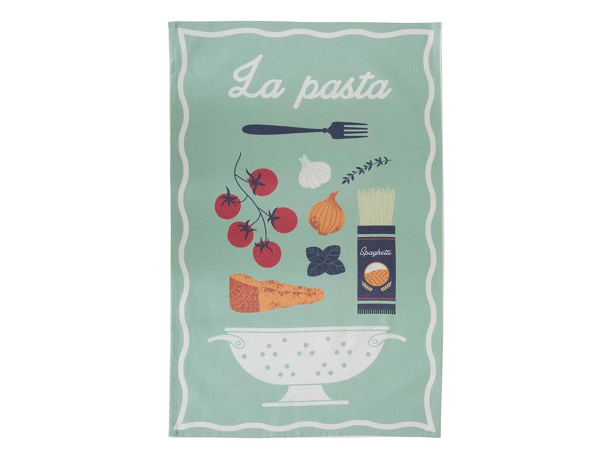 Lot de 3 Torchons "Della Pasta" 45x70cm Multicolore