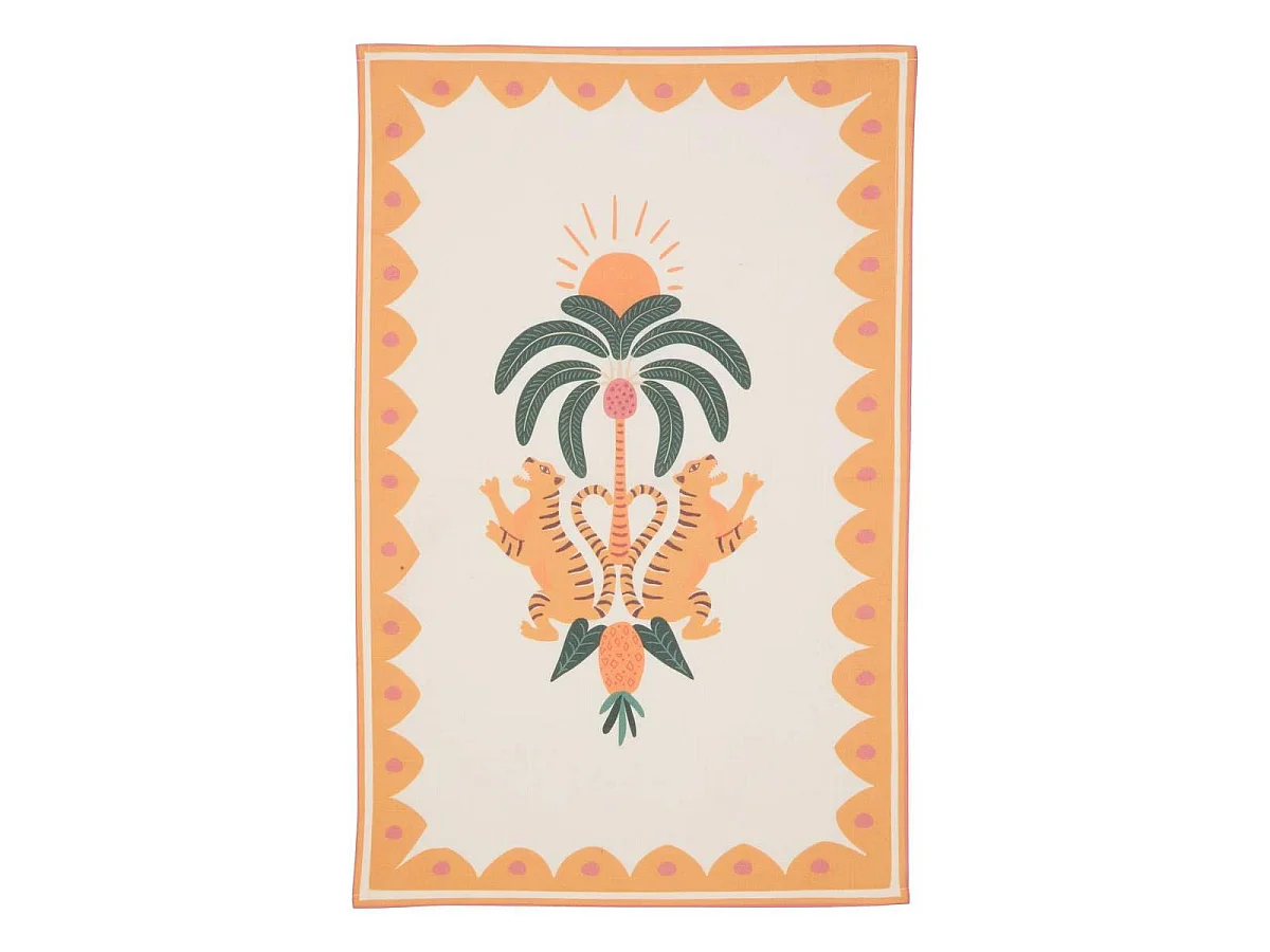 Lot de 3 Torchons "Tropical" 45x70cm Multicolore