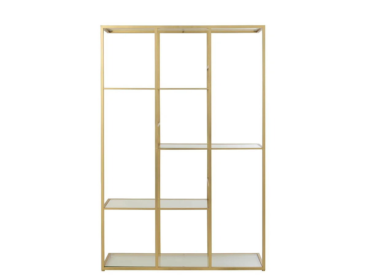 Étagère en Verre "Thaddeus" 180cm Doré