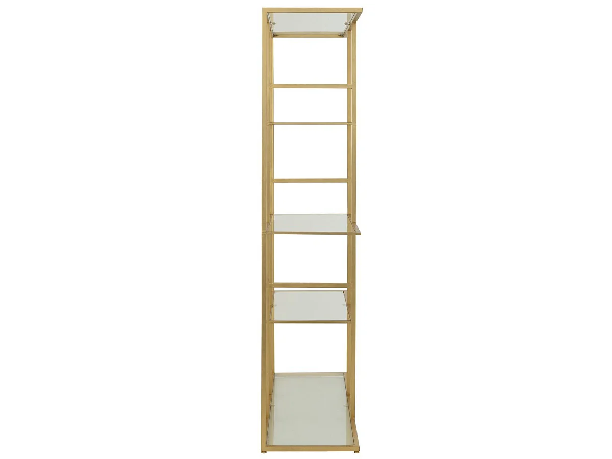Étagère en Verre "Thaddeus" 180cm Doré