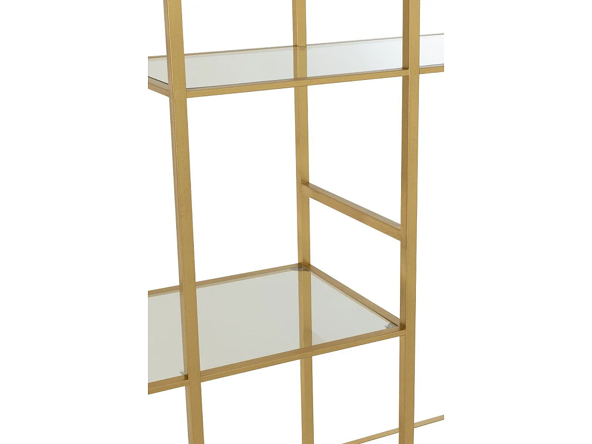Étagère en Verre "Thaddeus" 180cm Doré
