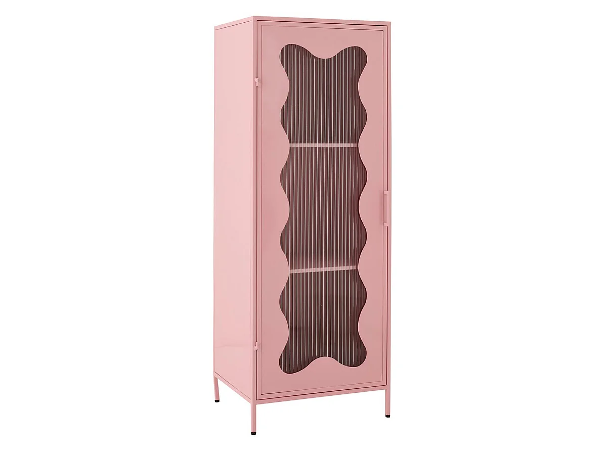 Étagère Enfant Design "Vague" 120cm Rose Clair