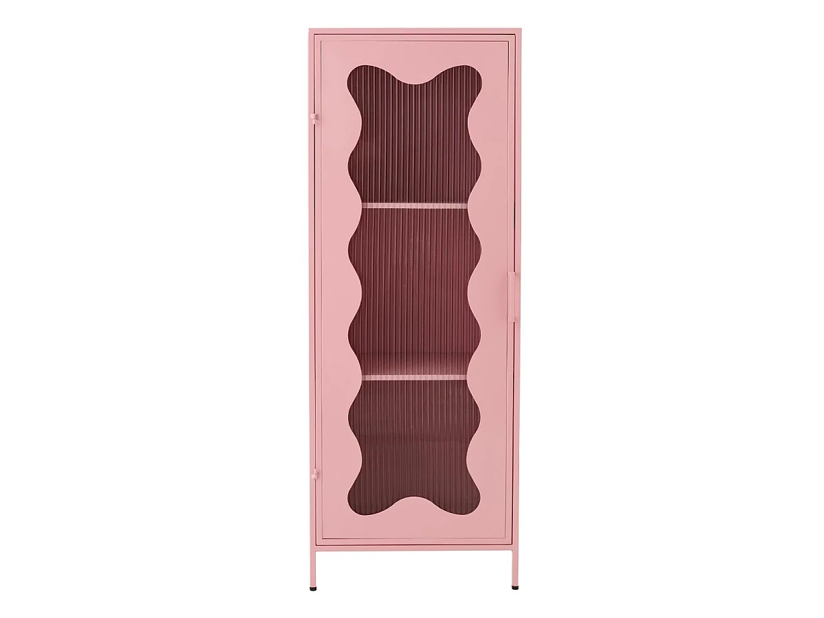 Étagère Enfant Design "Vague" 120cm Rose Clair