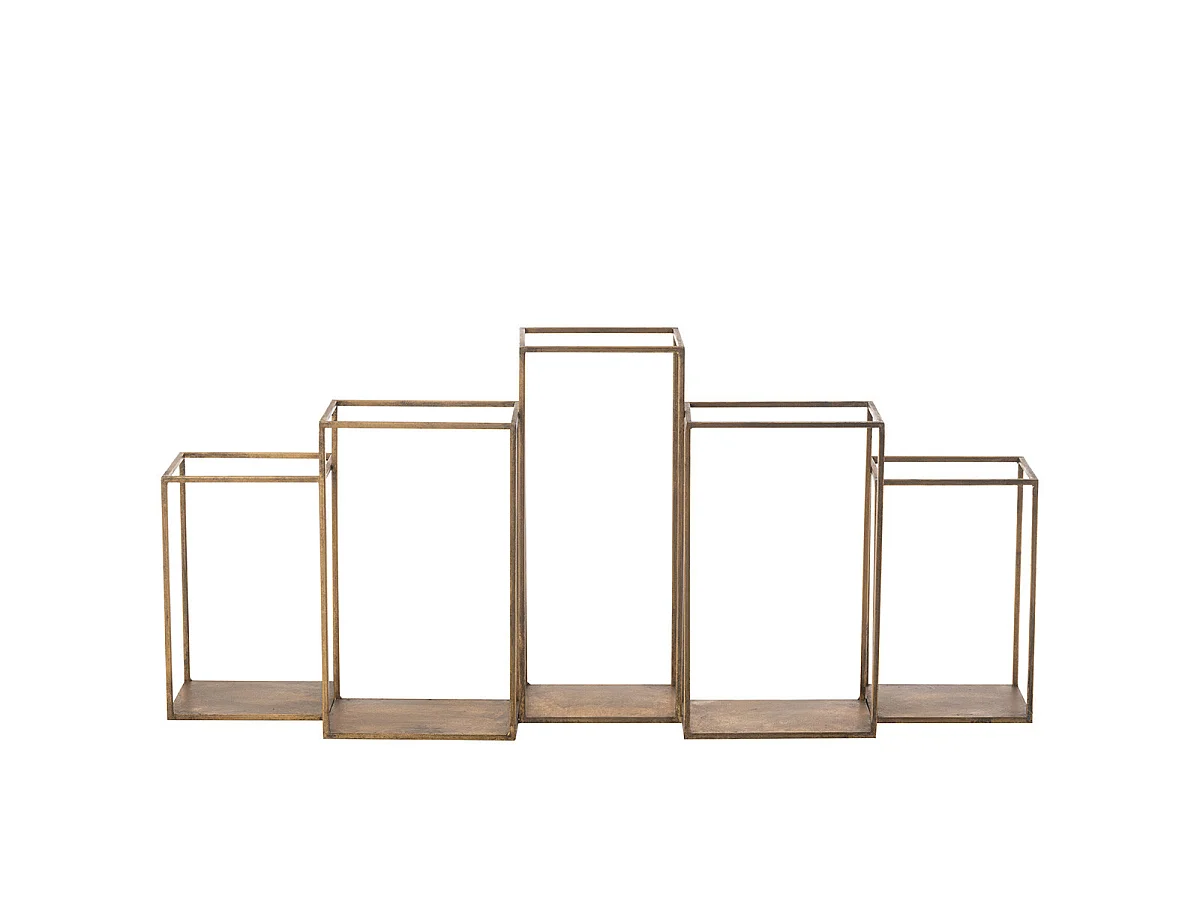 Étagère Design en Métal "Multiple" 93cm Or