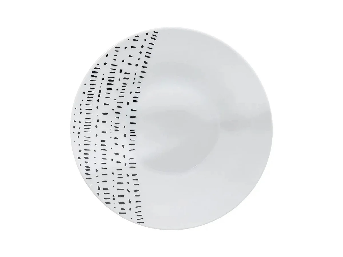 Service de Table 18 Pièces "Berbère" 27cm Blanc