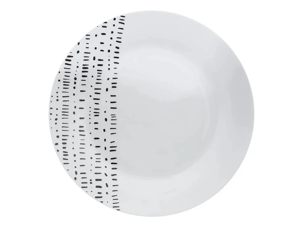 Service de Table 18 Pièces "Berbère" 27cm Blanc