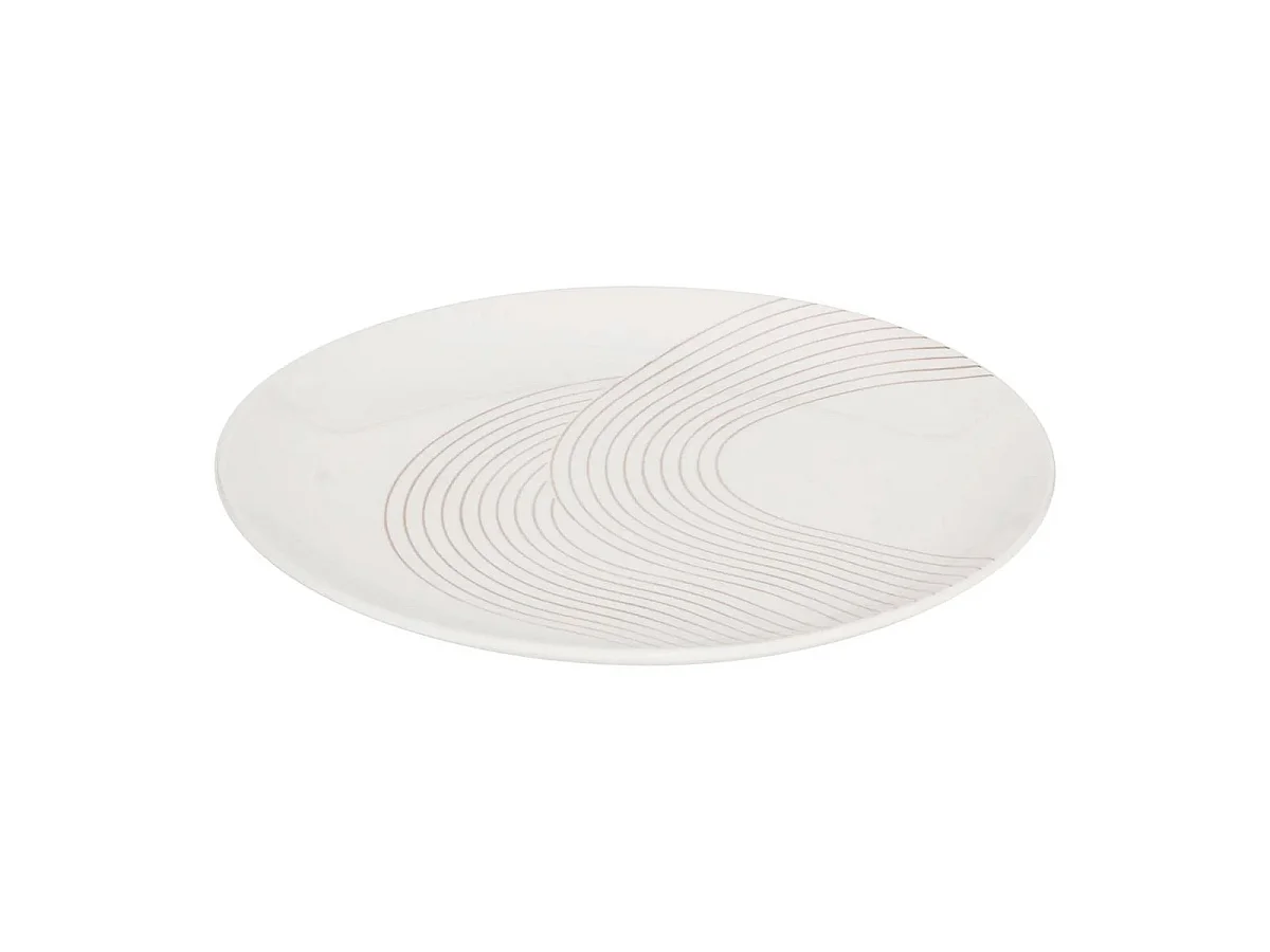 Service de Table 18 Pièces "Sky Lounge" 27cm Blanc