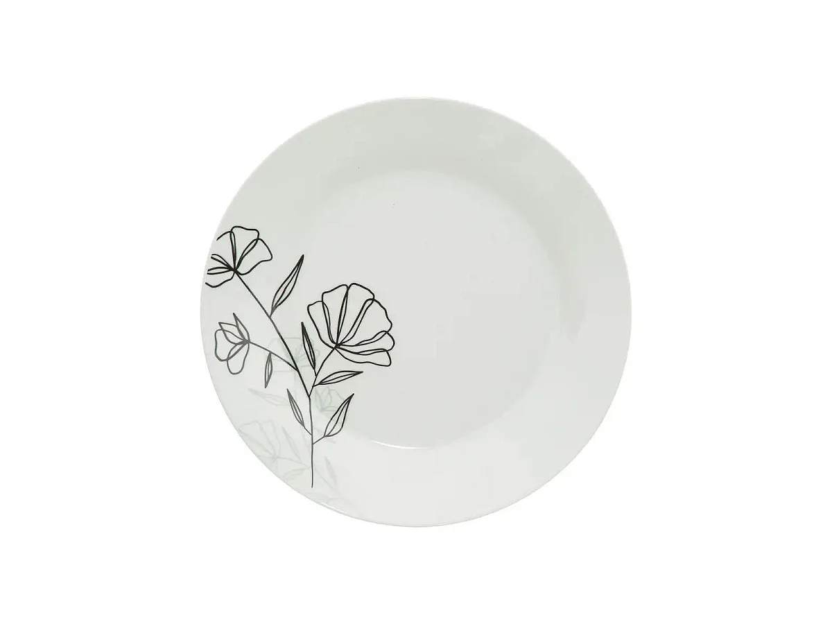 Service de Table 18 Pièces "Azalée" 27cm Blanc