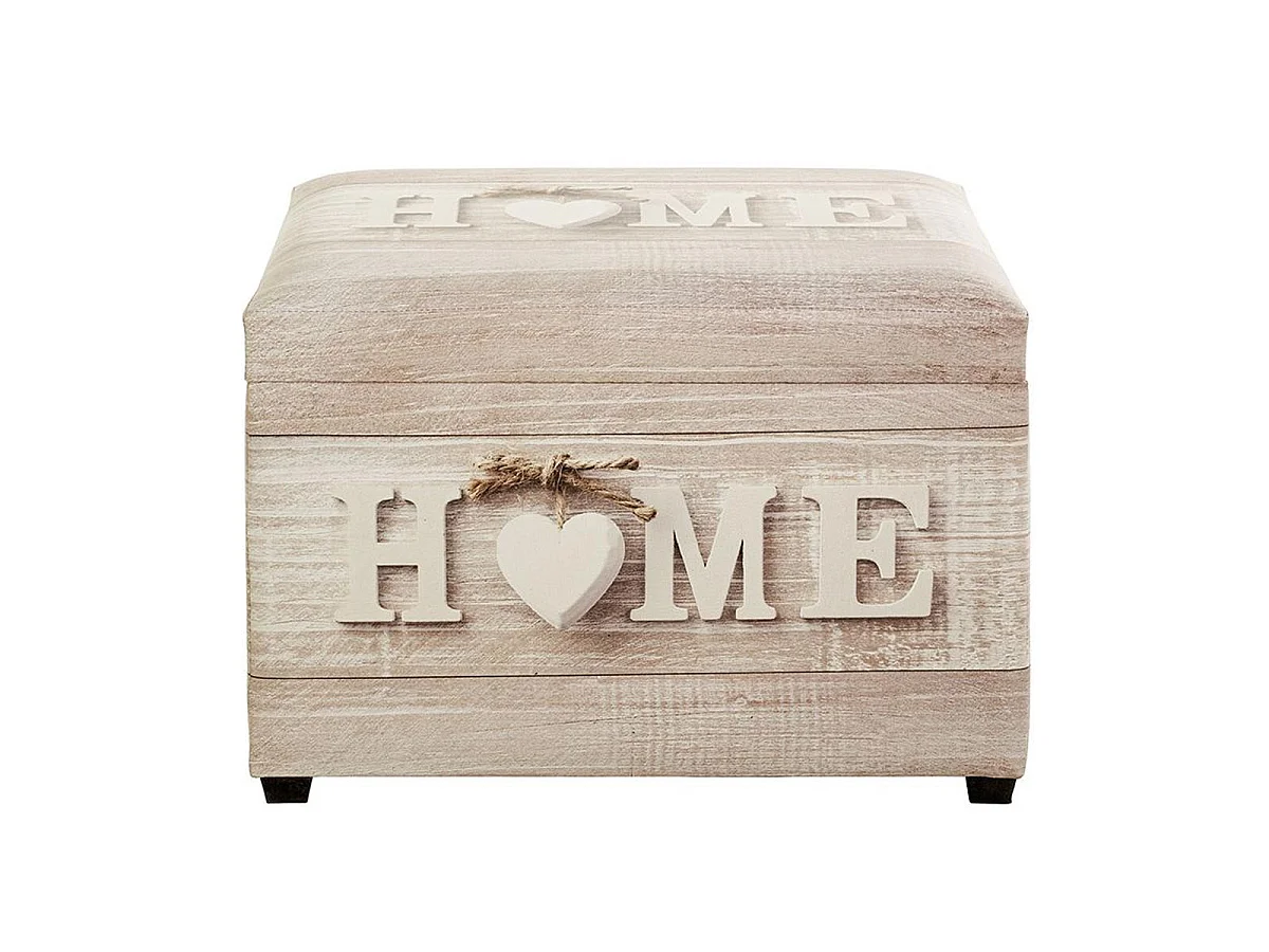 Banc Coffre de Rangement Home "Timmy" 58cm Beige