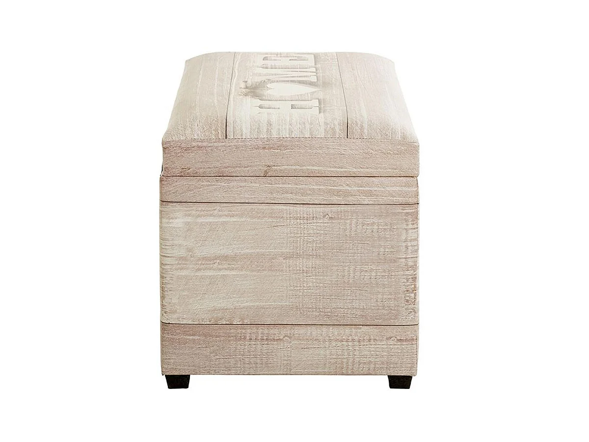 Banc Coffre de Rangement Home "Timmy" 58cm Beige