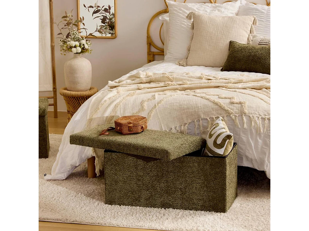 Banc Coffre Pliable "Soana" 76cm Kaki