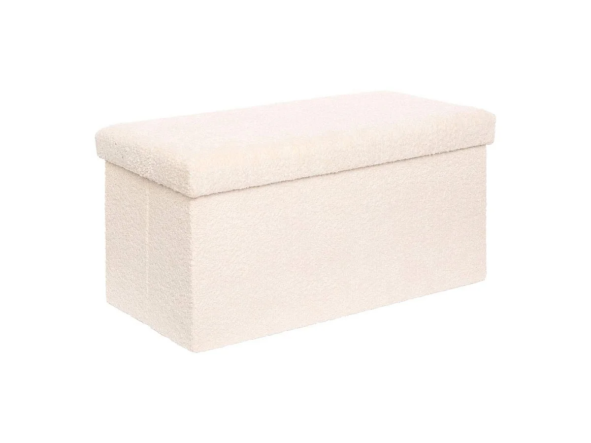 Banc Coffre Pliable "Soana" 76cm Ivoire
